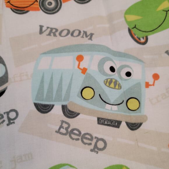 Cotton Fabric Cars Cartoon Print Fabric 21x42" Kids Quilting Sewing Crafts - Picture 5 of 9